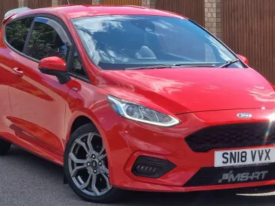 Used Ford Fiesta ST-Line 125 HP (91 kW) 2018 Red Hatchback