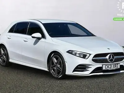 Used Mercedes A200 AMG line 150 HP (110 kW) 2020 White Hatchback