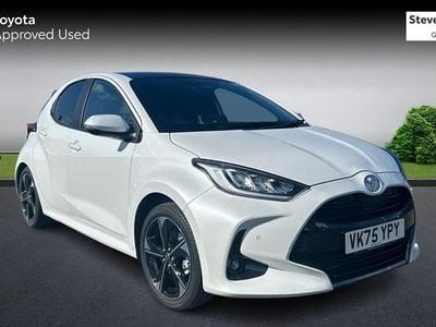 New Toyota Yaris Hybrid 2025 White Hatchback
