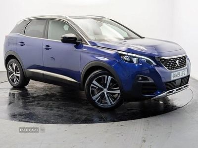 Used Peugeot 3008 GT-line 129 HP (94 kW) 2019 Blue Hatchback