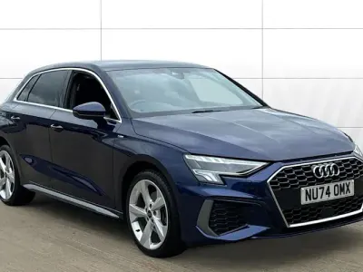 Used Audi A3 Sportback e-tron S-Line 204 HP (150 kW) 2024 Blue Hatchback