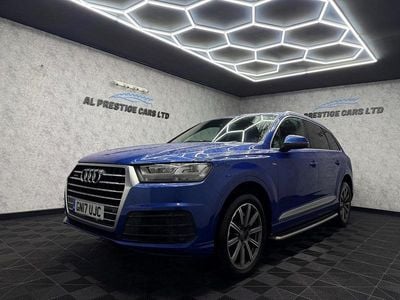 Blue Used 2017 Audi Q7 S-Line SUV | £16,499 (Good price)