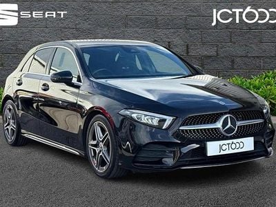 Used Mercedes A200 AMG line 150 HP (110 kW) 2019 Black Hatchback