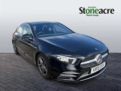 Used Mercedes A200 AMG line 147 HP (108 kW) 2019 Black Hatchback