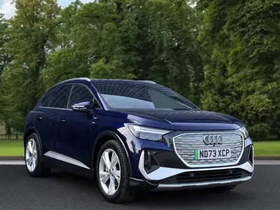 Used Audi Q4 e-tron S-Line 150 kW (204 HP) 2023 Blue SUV
