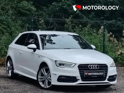 Used Audi A3 S-Line 125 HP (91 kW) 2016 White Hatchback