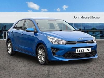 Used Kia Rio 83 HP (61 kW) 2023 Blue Hatchback