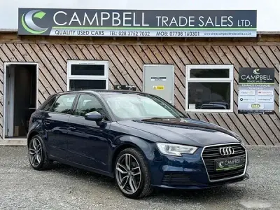 Used Audi A3 150 HP (110 kW) 2016 Blue Hatchback