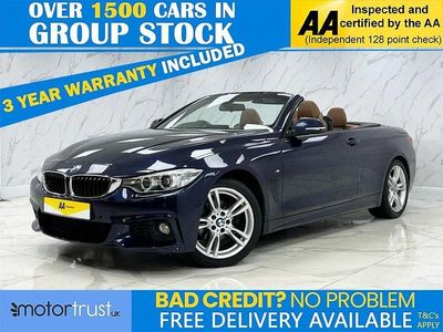 Blue Used 2015 BMW 420 M Sport Cabriolet | £13,695 (Fair price)