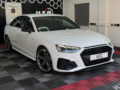 Used Audi A4 Black Edition 163 HP (119 kW) 2020 White Sedan