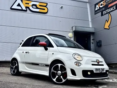 Used Abarth 500C 135 HP (99 kW) 2015 White Cabriolet