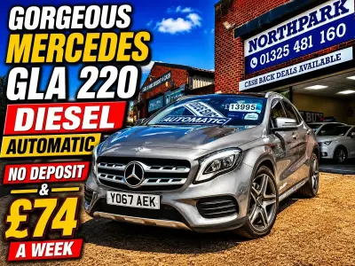 Used Mercedes GLA220 AMG Line Premium 177 HP (130 kW) 2017 Grey SUV