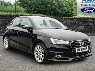 Used Audi A1 Sportback S-Line 125 HP (91 kW) 2018 Black Hatchback