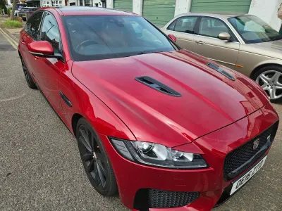 Used Jaguar XF S 300 HP (220 kW) 2016 Red Sedan