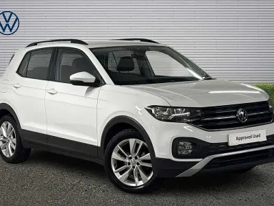 Used VW T-Cross SE 95 HP (69 kW) 2019 White SUV