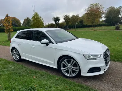 Begagnad Audi A3 Sportback S-Line 2016 Vit Halvkombi