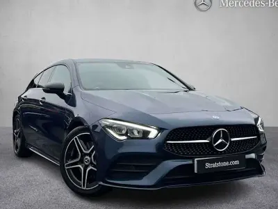 Used Mercedes CLA200 AMG line 163 HP (119 kW) 2023 Blue Coupe