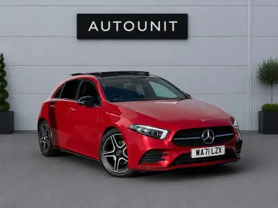Used Mercedes A200 AMG line 163 HP (119 kW) 2021 Red Hatchback