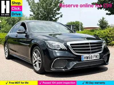 Used Mercedes S350 AMG line 286 HP (210 kW) 2018 Black Sedan