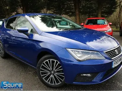 Used Seat Leon XCELLENCE Lux 130 HP (95 kW) 2019 Blue Hatchback