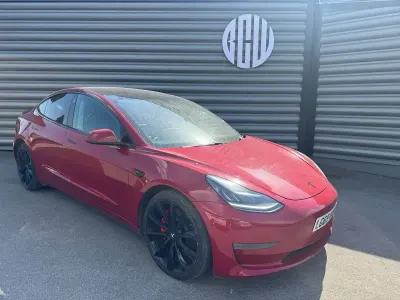 Used Tesla Model 3 Performance 461 kW (627 HP) 2019 Red Sedan