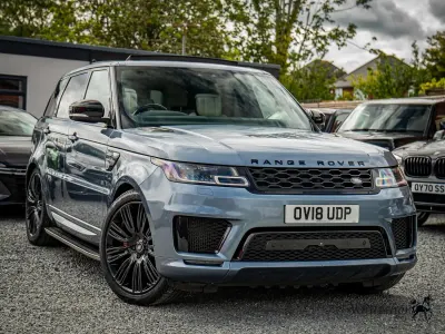 Second-hand Land Rover Range Rover Sport Autobiography Dynamic 339 CP (249 kW) 2018 Albastru SUV