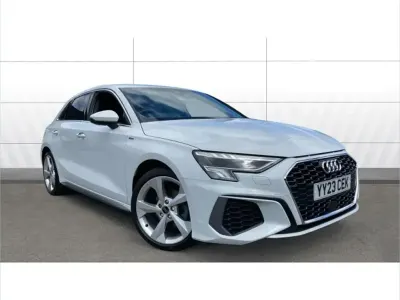 Used Audi A3 S-Line 147 HP (108 kW) 2023 White Sedan