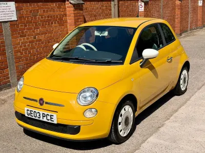 Used Fiat 500 69 HP (50 kW) 2015 Yellow Hatchback