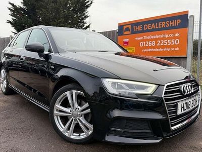 Black Used 2018 Audi A3 Sportback S-Line Hatchback | £11,690 (Fair price)