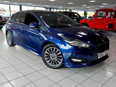Deep impact blue Used 2018 Ford Focus ST-Line Hatchback | £10,189 (Fair price)