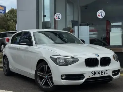 Used BMW 116 Sport Line 116 HP (85 kW) 2014 White Hatchback