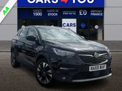 Used Vauxhall Grandland X Sport 131 HP (96 kW) 2018 Black SUV