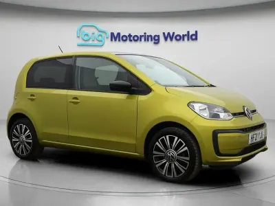 Used VW up! Black Edition 65 HP (47 kW) 2021 Yellow Hatchback