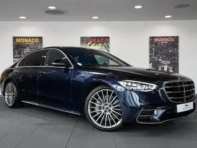 Used Mercedes S500L AMG line 428 HP (314 kW) 2021 Blue Sedan