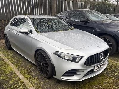 Used Mercedes A180 AMG line 136 HP (100 kW) 2019 Silver Hatchback