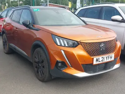 Used Peugeot e-2008 Premium 100 kW (136 HP) 2021 Orange SUV