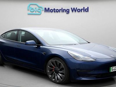 Used Tesla Model 3 Performance 355 kW (483 HP) 2022 Blue Sedan