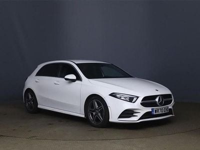 Used Mercedes A180 AMG line 136 HP (100 kW) 2020 White Hatchback