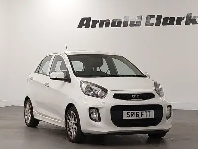 Used Kia Picanto 84 HP (61 kW) 2016 White Hatchback