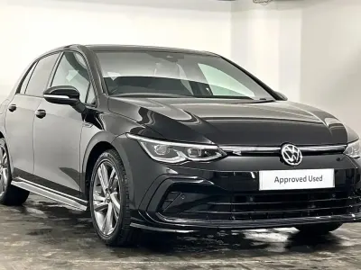 Used VW Golf VIII R-line 128 HP (94 kW) 2021 Black Hatchback