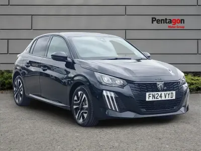 Used Peugeot 208 Allure 101 HP (74 kW) 2024 Black Hatchback