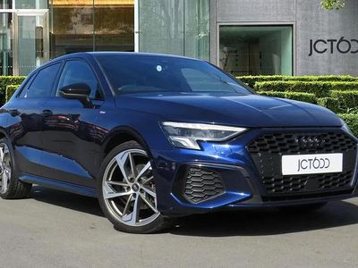 Used Audi A3 Black Edition 147 HP (108 kW) 2023 Blue Sedan