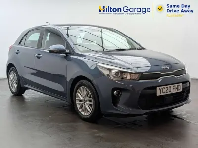 Used Kia Rio 99 HP (72 kW) 2020 Blue Hatchback