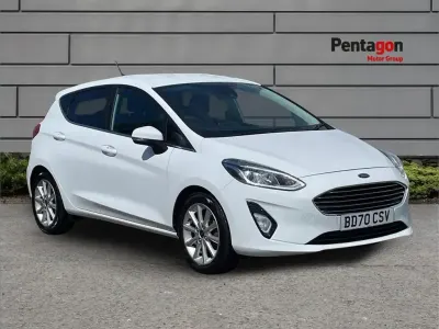 Used Ford Fiesta Titanium 123 HP (90 kW) 2020 White Hatchback
