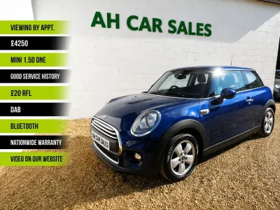 Used Mini One D Hatch 95 HP (69 kW) 2015 Blue Hatchback