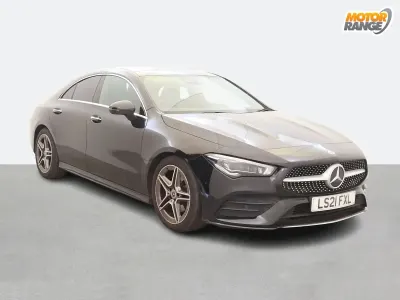 Used Mercedes CLA180 AMG Line Premium Plus 136 HP (100 kW) 2021 Black Coupe
