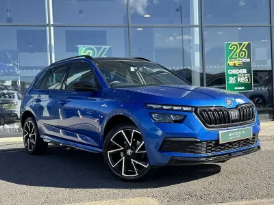 Used Skoda 110 R Monte Carlo 81 HP (59 kW) 2021 Race blue metallic Estate