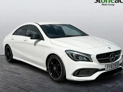 Used Mercedes CLA200 AMG line 136 HP (100 kW) 2017 White Coupe