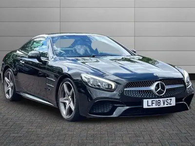 Used Mercedes SL400 AMG Line Premium 367 HP (269 kW) 2018 Black Cabriolet