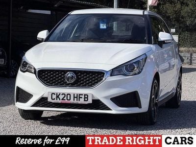 Used MG MG3 Excite 106 HP (77 kW) 2020 White Hatchback
